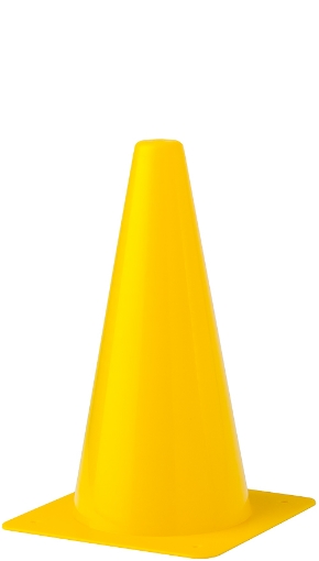 Picture of Plastic Training Cone 30cm - Yellow - Teamsport