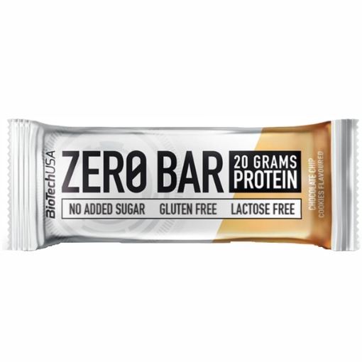 Picture of Zero Bar 50g - Chocolate Chip Cookies BioTech