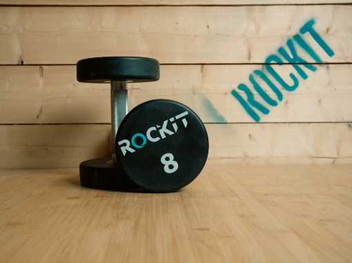 Picture of Set of 2 Round Dumbbells 8Kg - ROCKIT