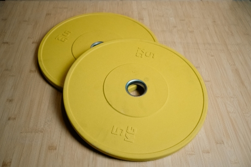 Picture of Set of 2 Yellow Olympic Plates 5Kg