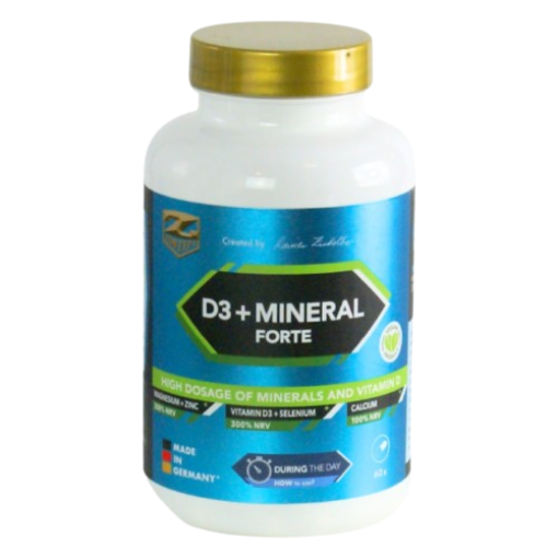 Picture of D3 + MINERALS FORTE - 60 Capsules Z-Konzept