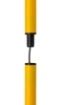 Picture of Marker pole with Spike in 2 Pieces 170cm - TeamSport