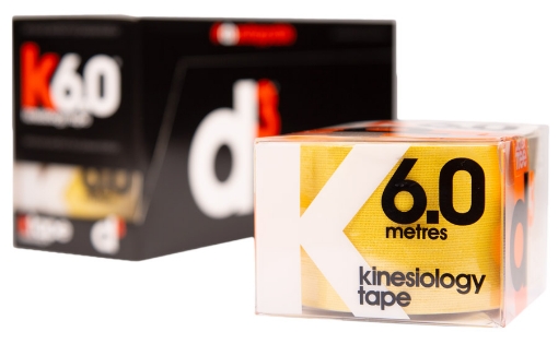 Picture of K6.0 Kinesiologic Tape Yellow 5cm x 6m - d3Tape